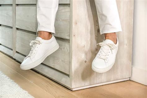 comfortable white sneakers for men.